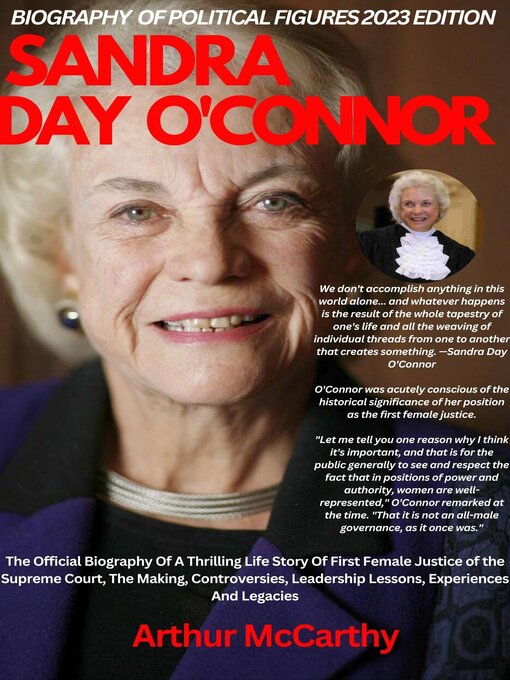 Title details for Sandra Day O'Connor by Arthur McCarthy - Available